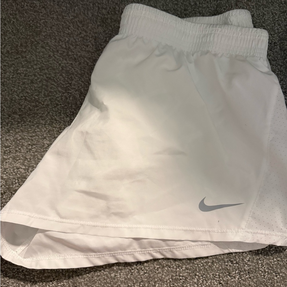Nike White Dri-FIT Athletic Skort with Built-In Shorts